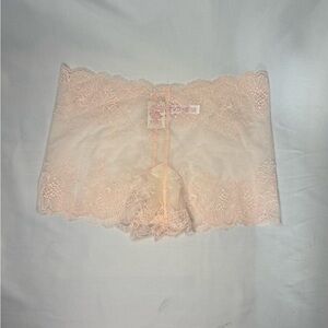PINK Blush Lace Boyshort Panty | Size Small | NWT 🌸